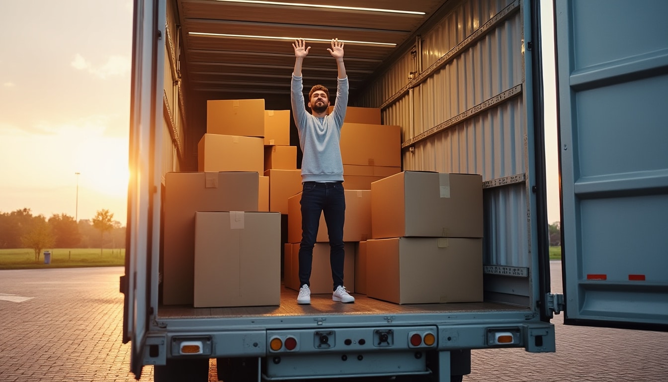 Illustration: Comprendre la hauteur utile dans un camion de 20 mètres cubes