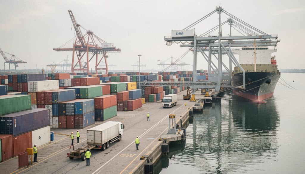Transport maritime de marchandises et logistique
