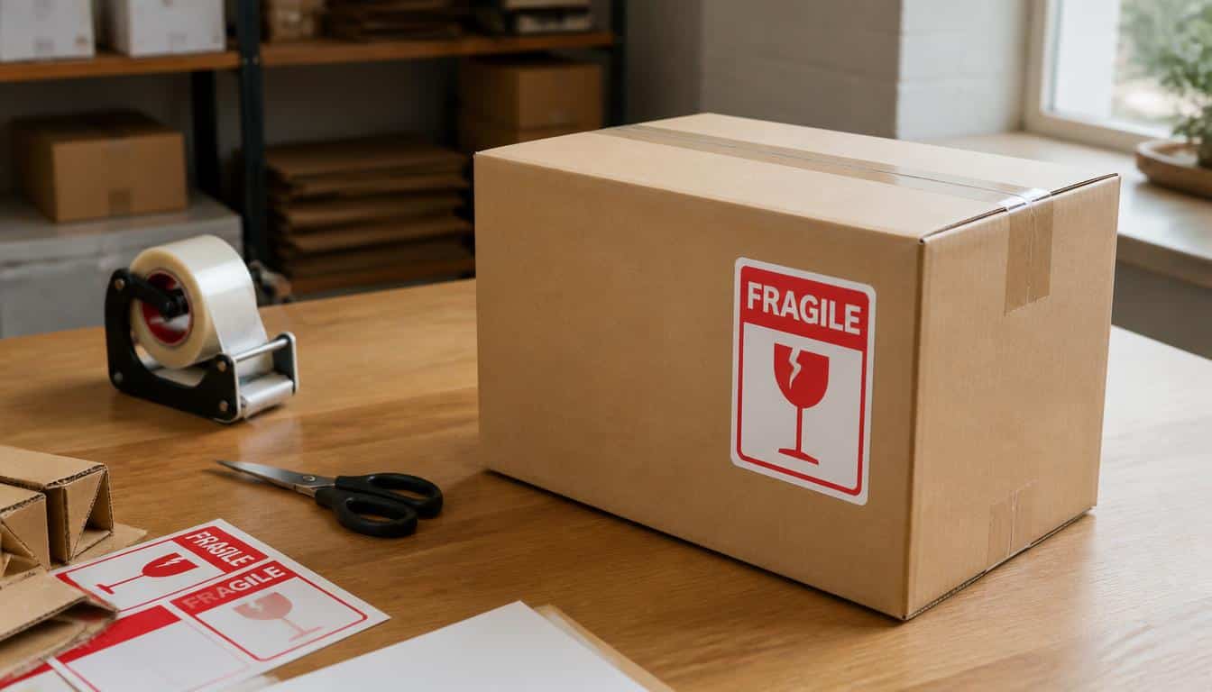 Étiquette fragile pour colis : bien la choisir et la poser
